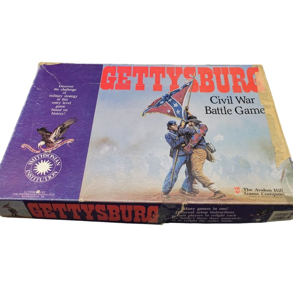 Gettysburg Civil War Battle Game 5th Edition 1992 Military Stategy Board Game